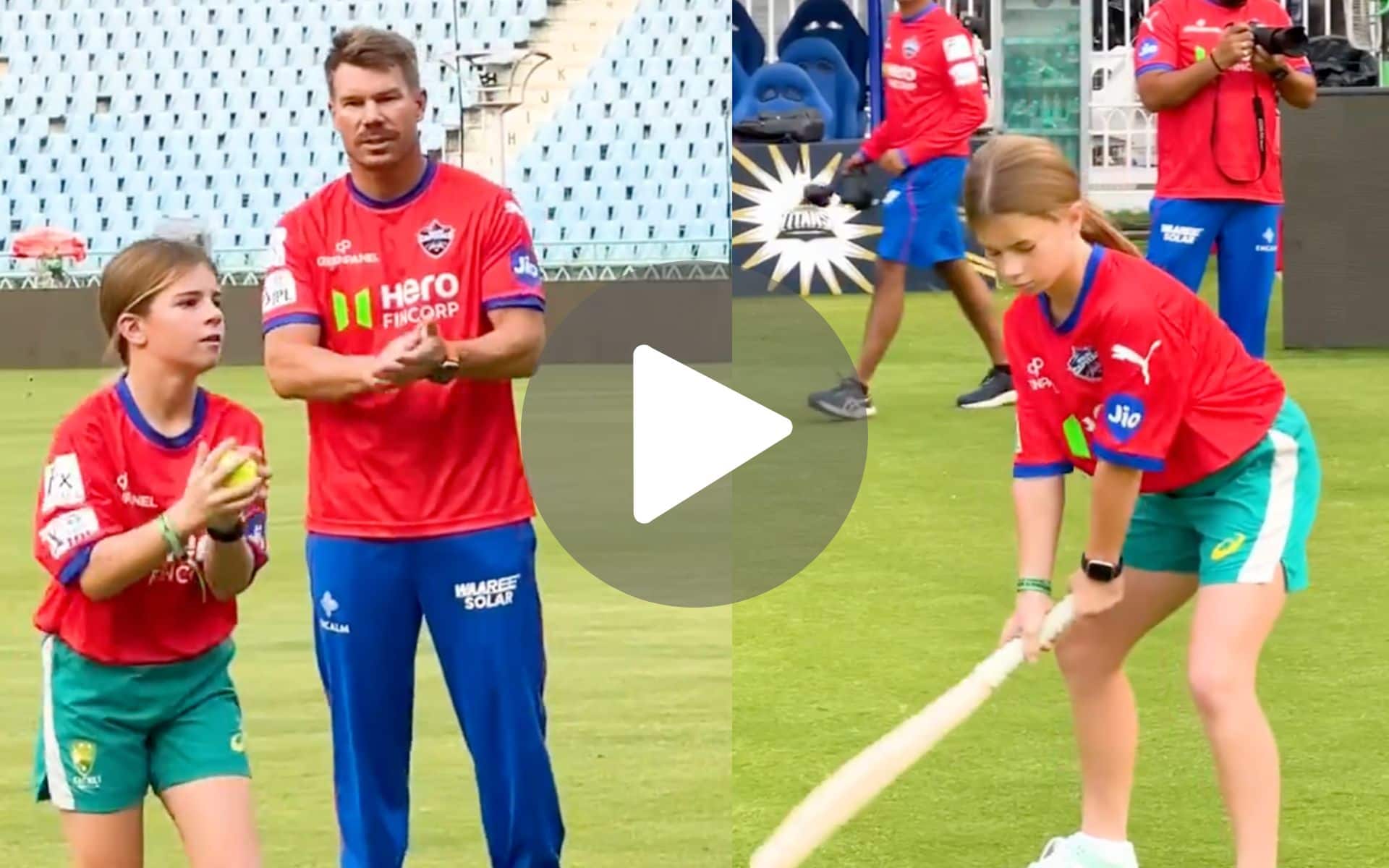 David Warner's Adorable Daddy-Daughter Practice Session Ahead Of LSG Vs DC Clash